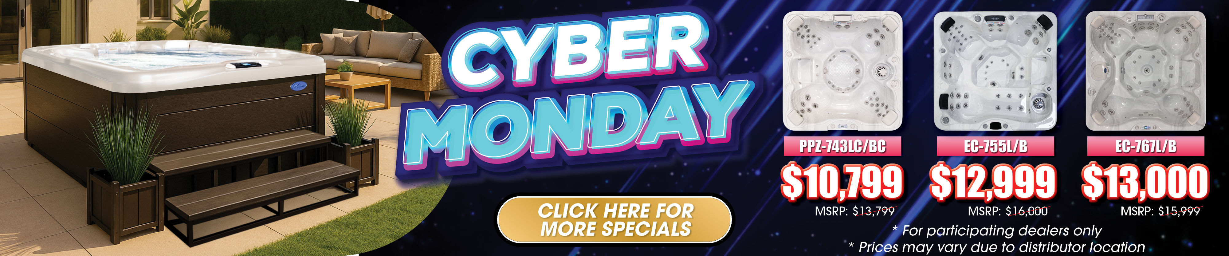 Calspas hot tub being used in a family setting - Centennial